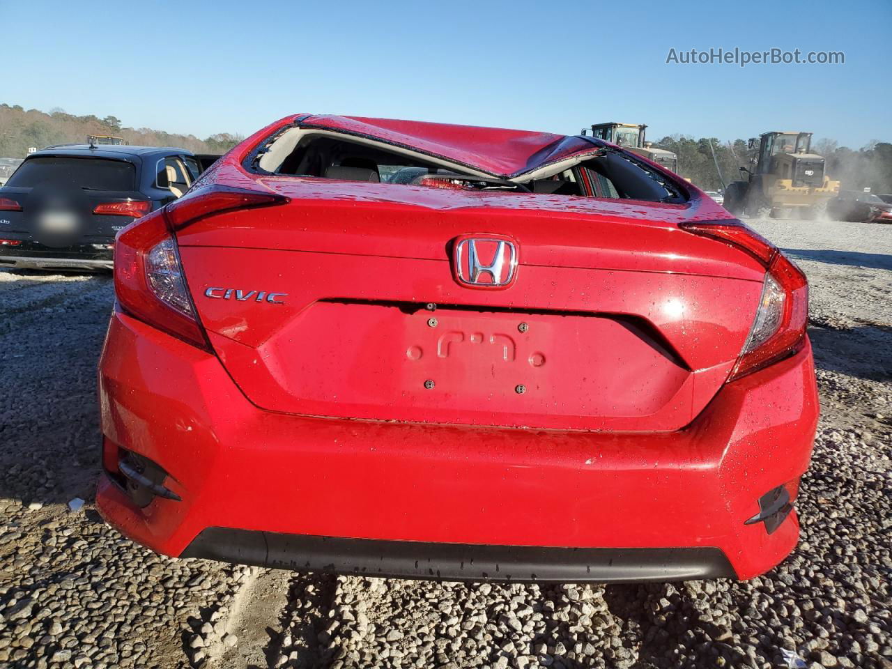 2017 Honda Civic Lx Red vin: 2HGFC2F59HH501316