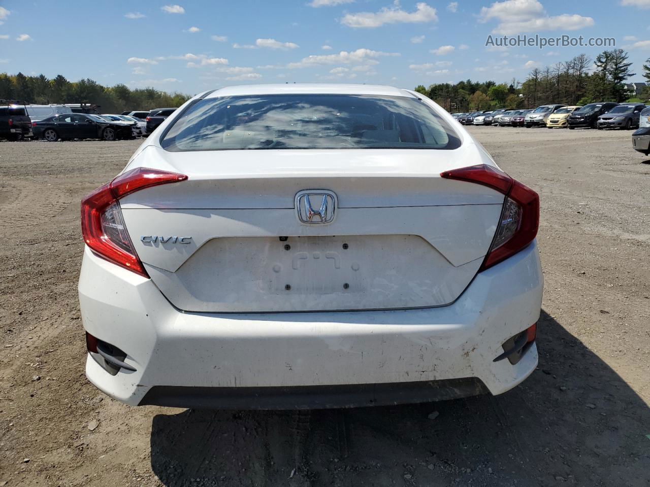 2017 Honda Civic Lx White vin: 2HGFC2F59HH528015