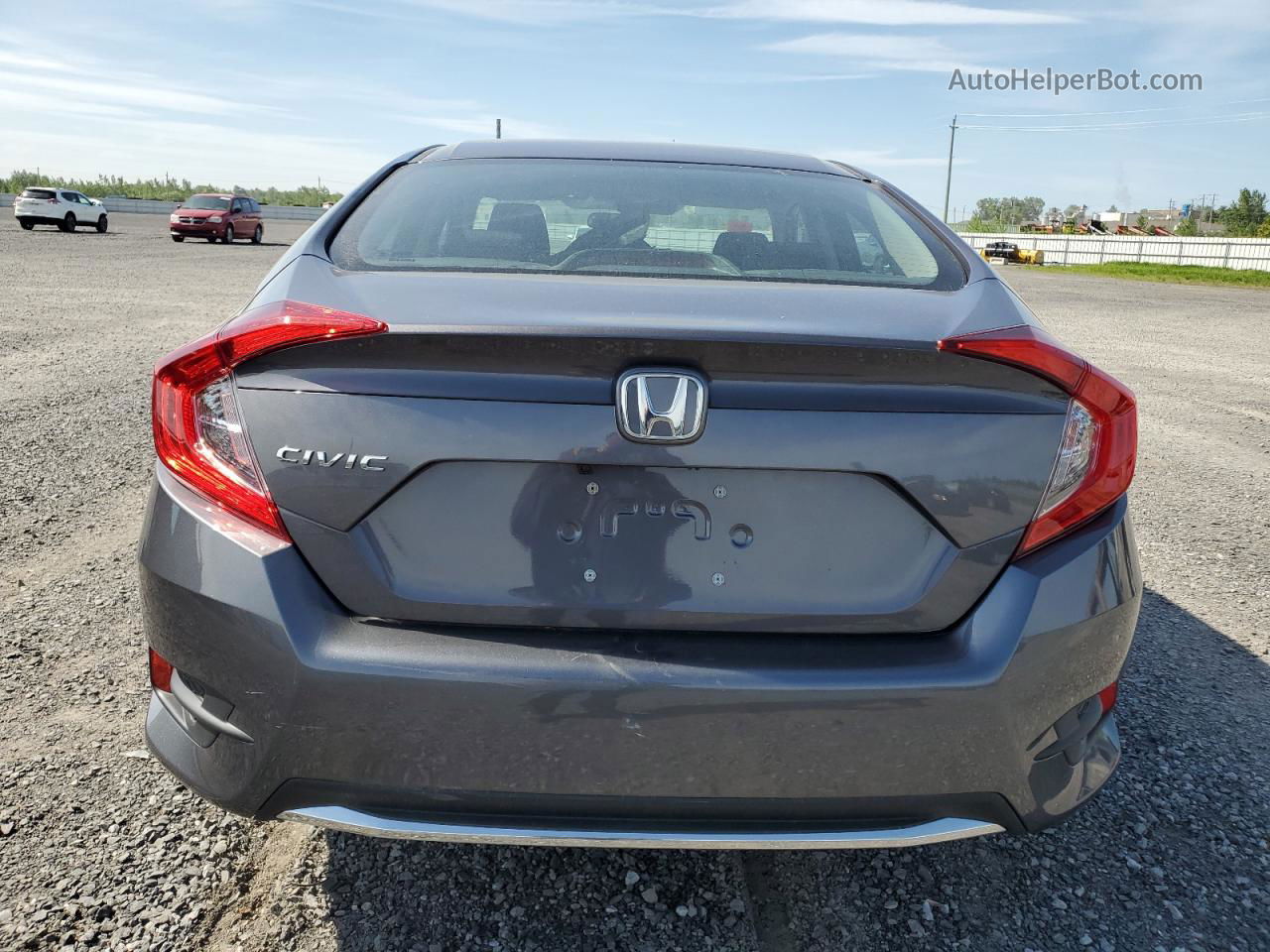 2020 Honda Civic Lx Gray vin: 2HGFC2F59LH005876