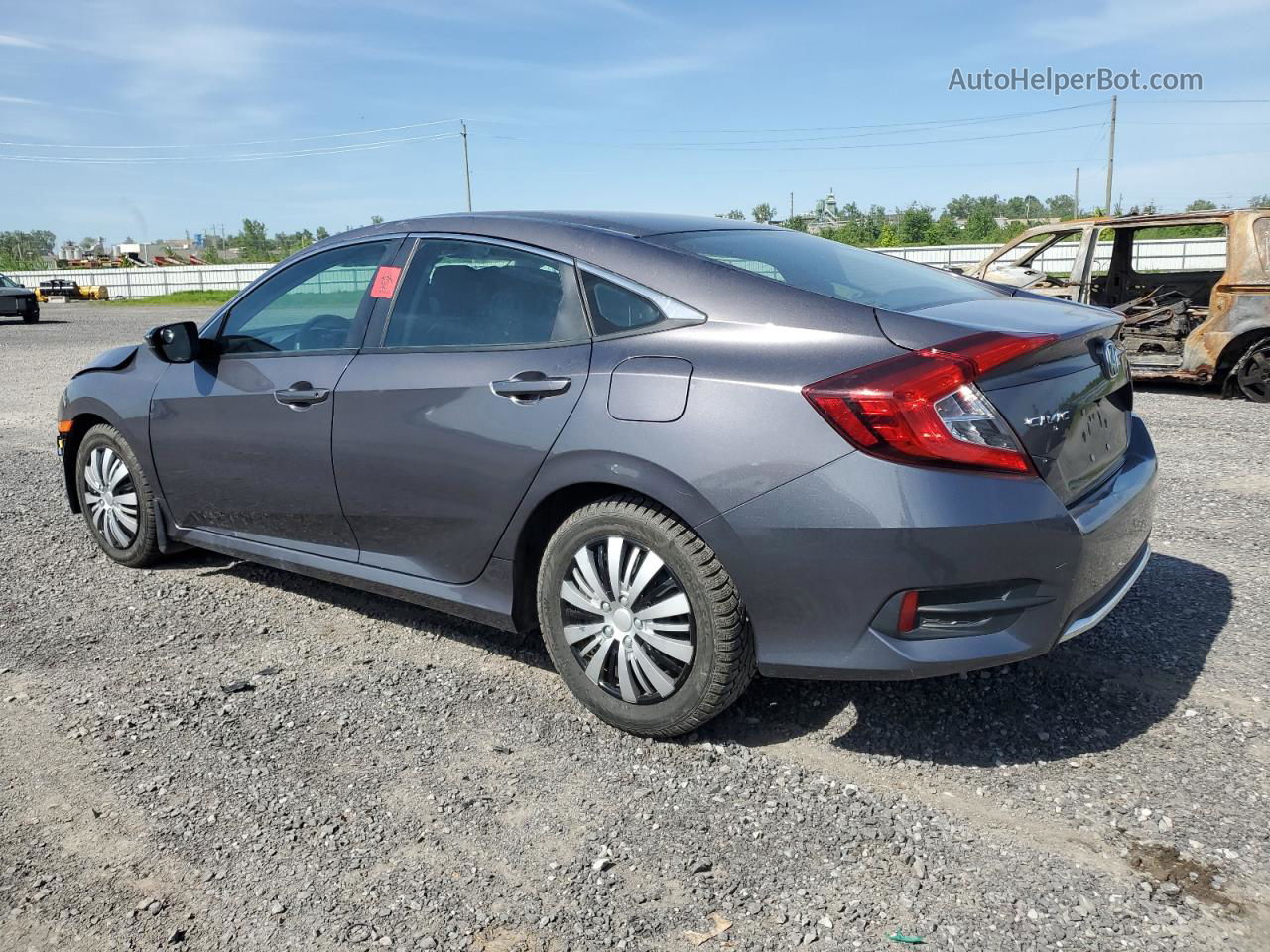 2020 Honda Civic Lx Gray vin: 2HGFC2F59LH005876