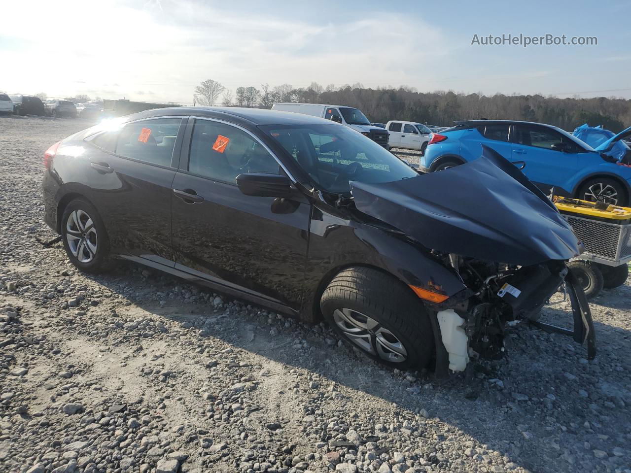 2016 Honda Civic Lx Синий vin: 2HGFC2F5XGH515501