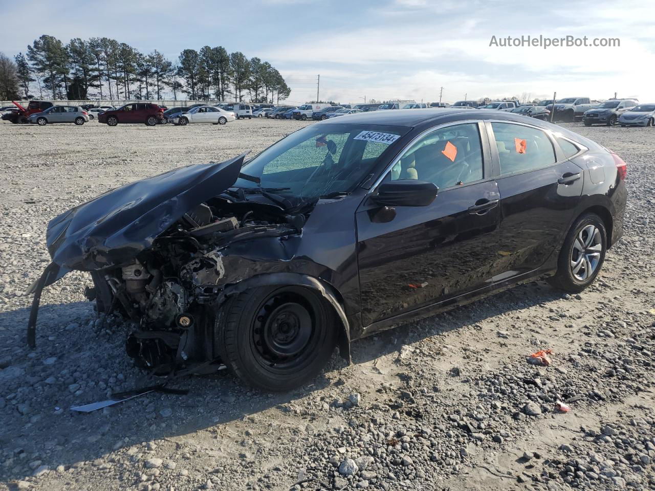 2016 Honda Civic Lx Синий vin: 2HGFC2F5XGH515501