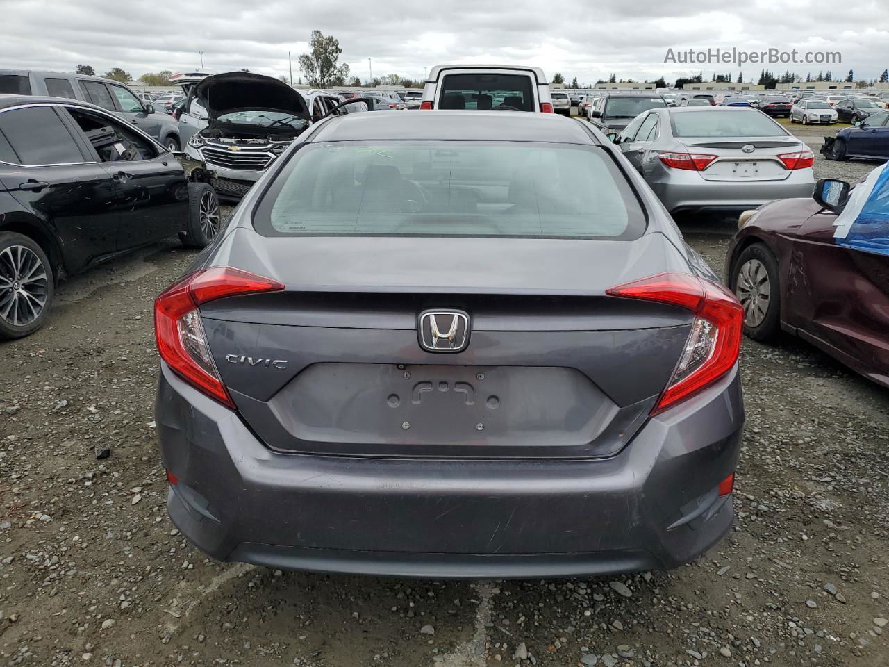 2017 Honda Civic Lx Угольный vin: 2HGFC2F5XHH544420