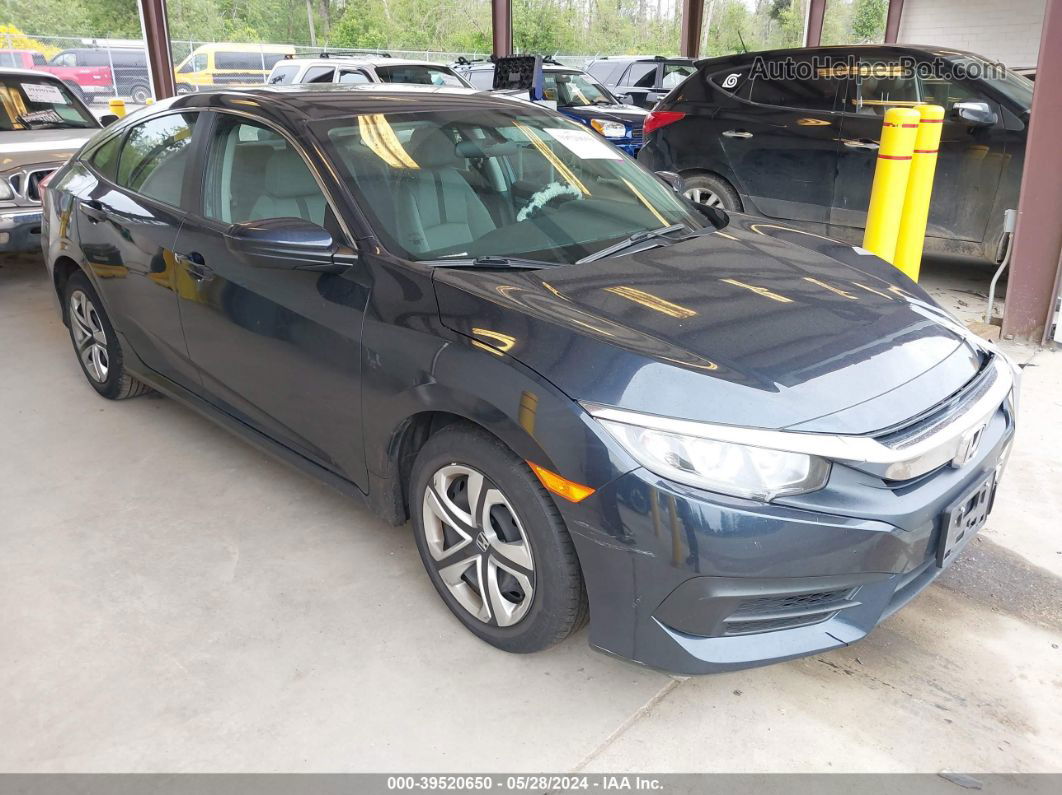 2017 Honda Civic Lx Dark Blue vin: 2HGFC2F5XHH552792