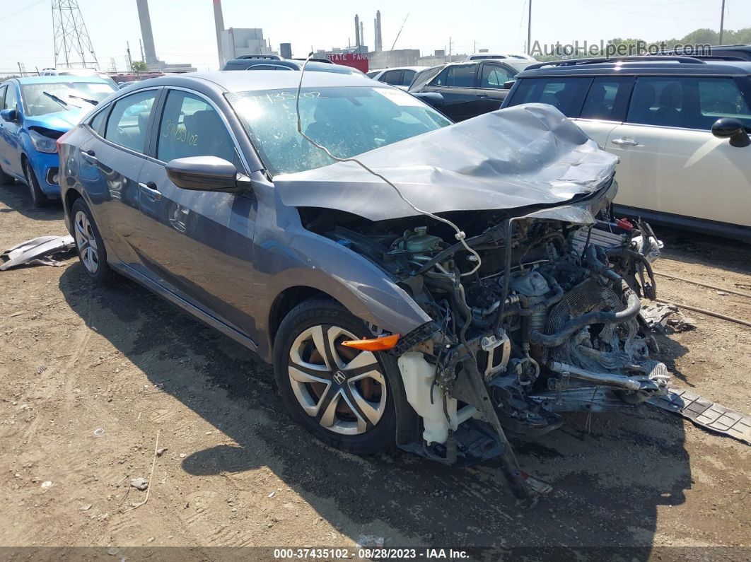 2017 Honda Civic Lx Gray vin: 2HGFC2F5XHH556177