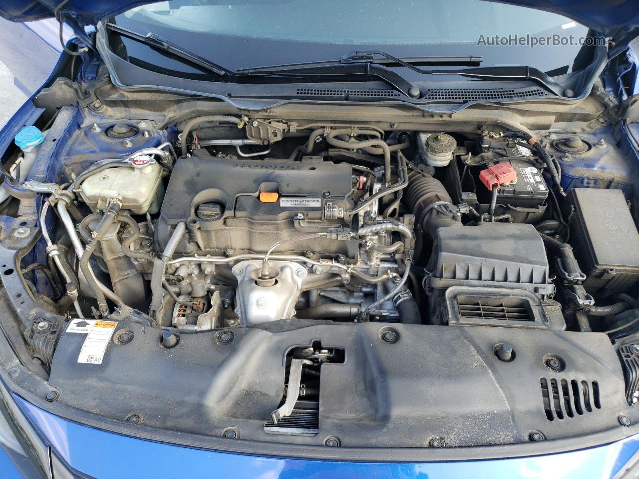 2019 Honda Civic Lx Blue vin: 2HGFC2F60KH531580