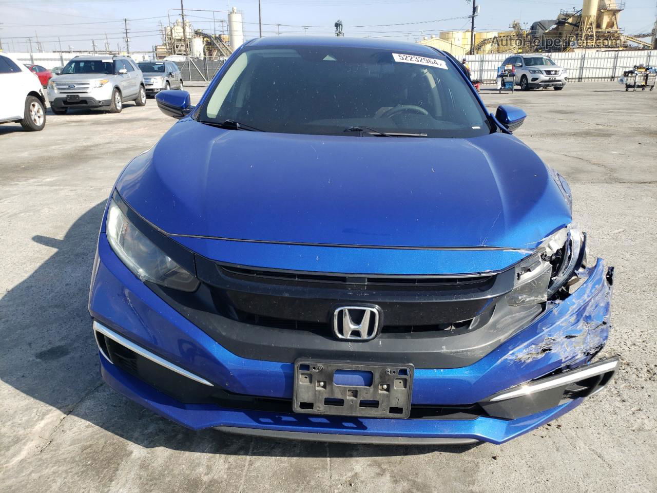 2019 Honda Civic Lx Blue vin: 2HGFC2F60KH531580