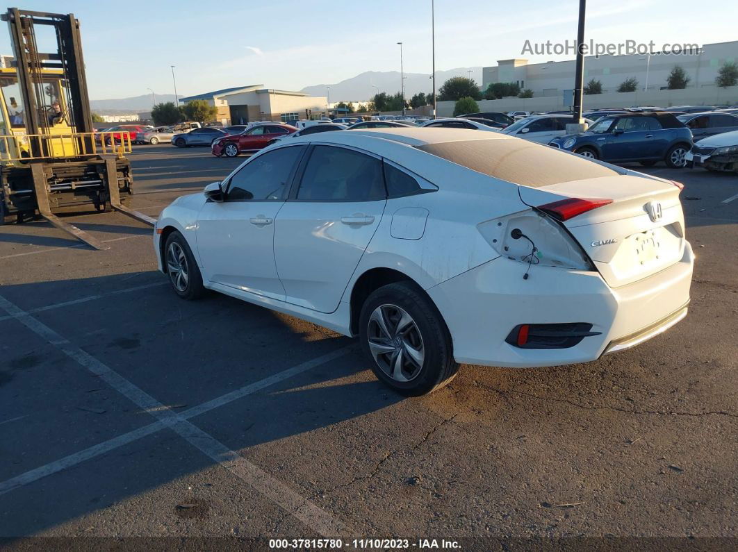 2019 Honda Civic Sedan Lx White vin: 2HGFC2F60KH566376