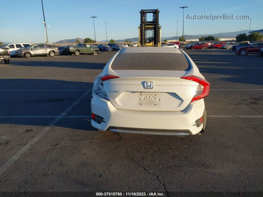 2019 Honda Civic Sedan Lx White vin: 2HGFC2F60KH566376