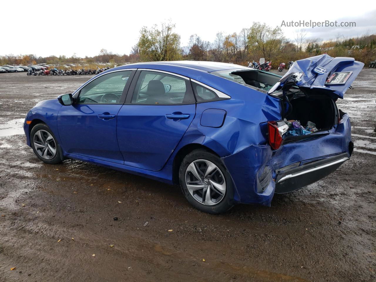 2020 Honda Civic Lx Blue vin: 2HGFC2F60LH548333