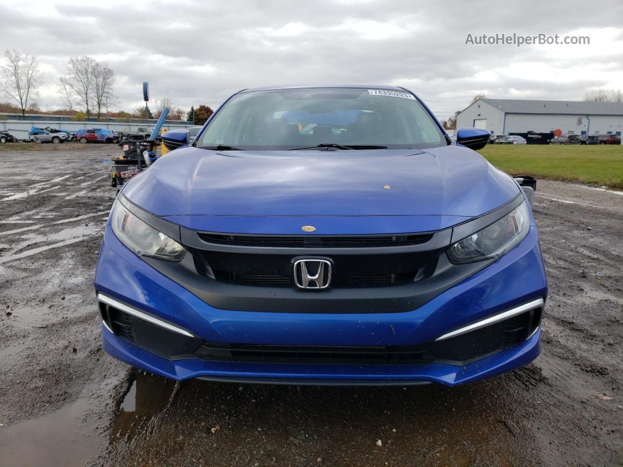 2020 Honda Civic Lx Синий vin: 2HGFC2F60LH548333