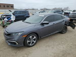 2020 Honda Civic Lx Gray vin: 2HGFC2F60LH568002