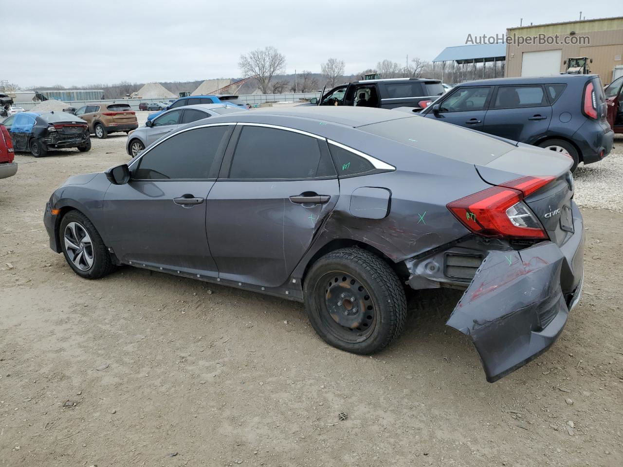 2020 Honda Civic Lx Серый vin: 2HGFC2F60LH568002