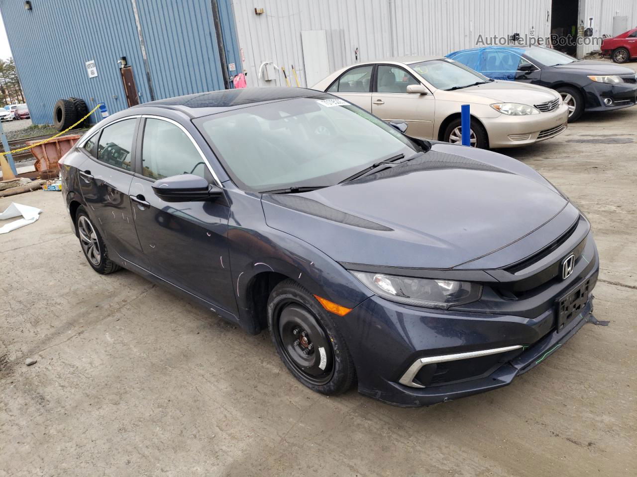 2020 Honda Civic Lx Blue vin: 2HGFC2F60LH592039