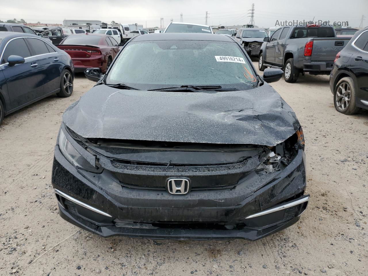 2020 Honda Civic Lx Черный vin: 2HGFC2F60LH601550