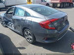 2019 Honda Civic Lx Gray vin: 2HGFC2F61KH528090