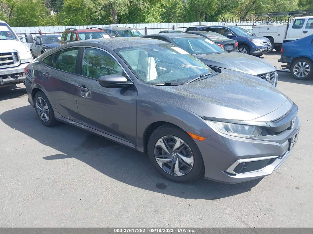 2019 Honda Civic Lx Gray vin: 2HGFC2F61KH528090