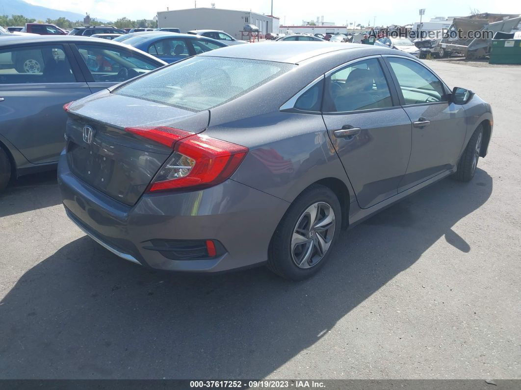 2019 Honda Civic Lx Gray vin: 2HGFC2F61KH528090