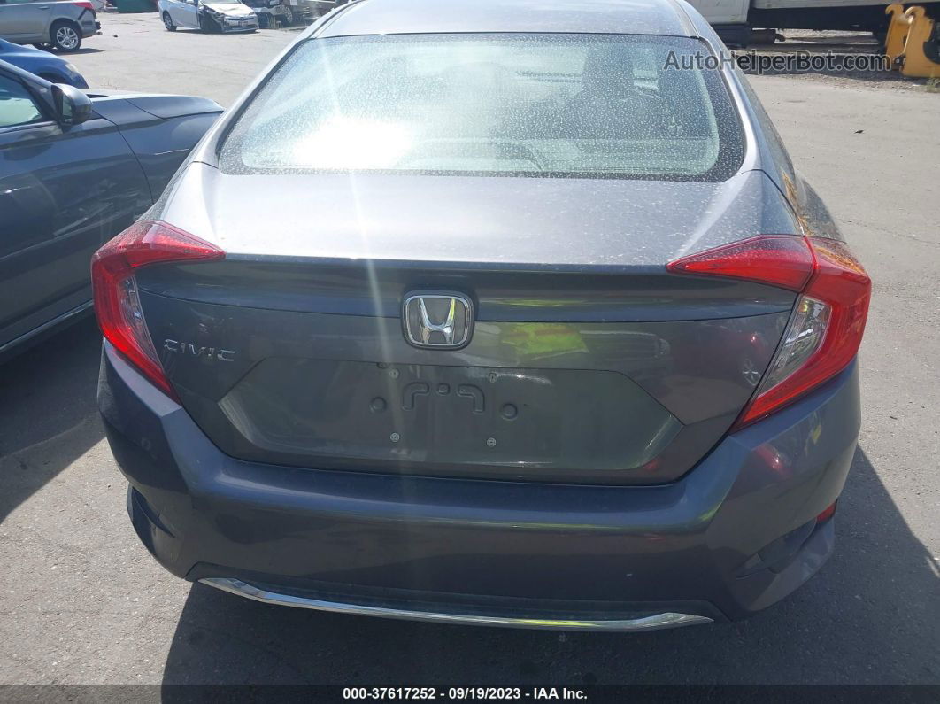 2019 Honda Civic Lx Gray vin: 2HGFC2F61KH528090