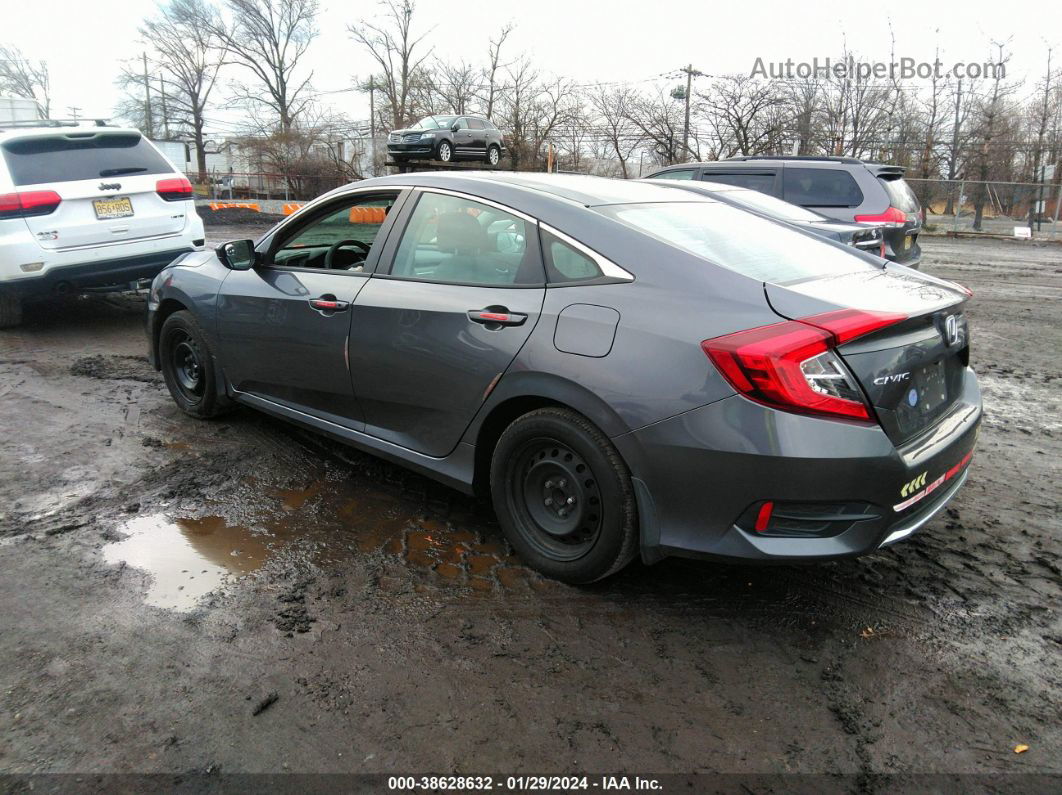 2019 Honda Civic Lx Gray vin: 2HGFC2F61KH558027