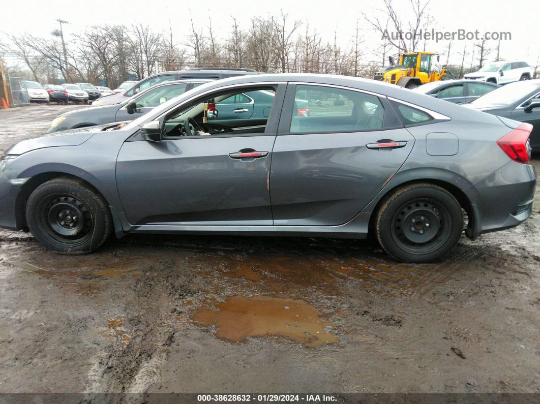 2019 Honda Civic Lx Gray vin: 2HGFC2F61KH558027