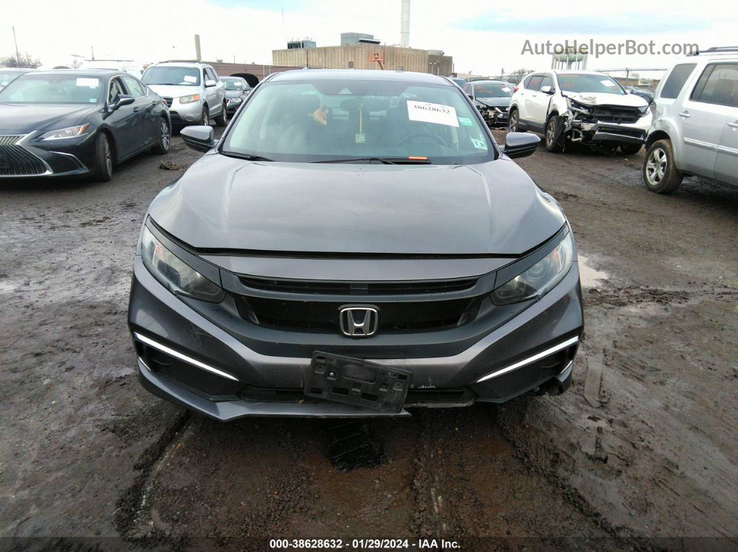 2019 Honda Civic Lx Gray vin: 2HGFC2F61KH558027