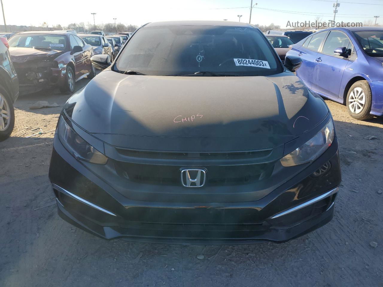 2019 Honda Civic Lx Black vin: 2HGFC2F61KH595272