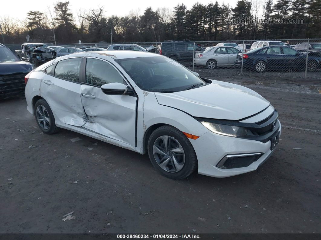 2020 Honda Civic Lx White vin: 2HGFC2F61LH512974