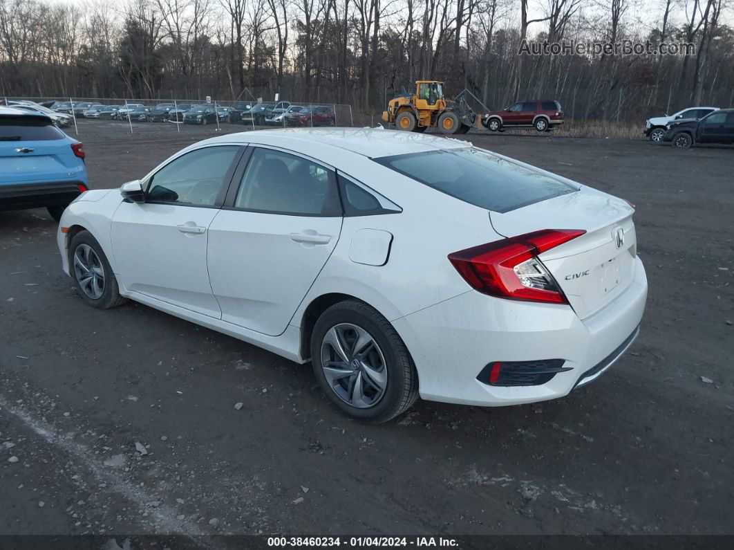 2020 Honda Civic Lx White vin: 2HGFC2F61LH512974