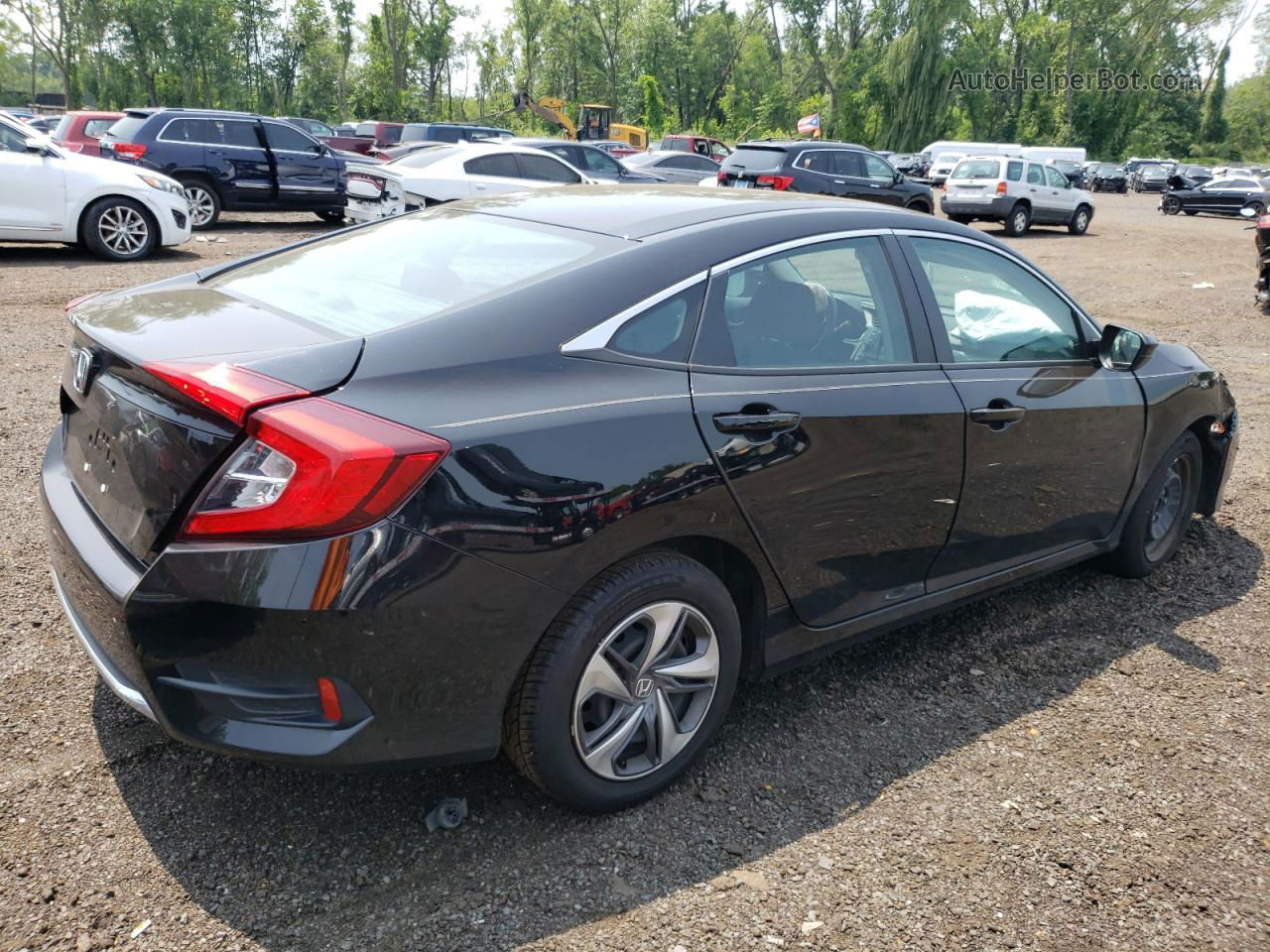 2020 Honda Civic Lx Черный vin: 2HGFC2F61LH514935