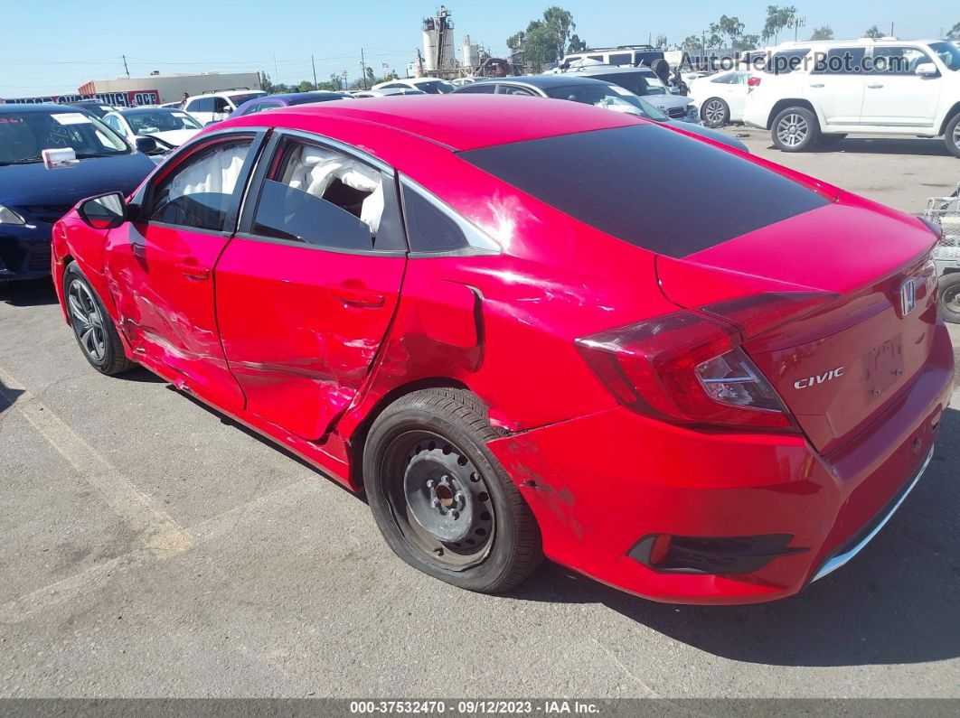 2020 Honda Civic Sedan Lx Red vin: 2HGFC2F61LH552195