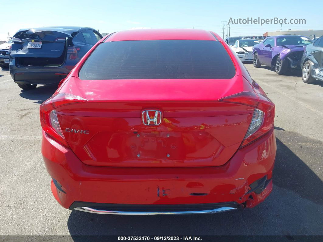 2020 Honda Civic Sedan Lx Красный vin: 2HGFC2F61LH552195