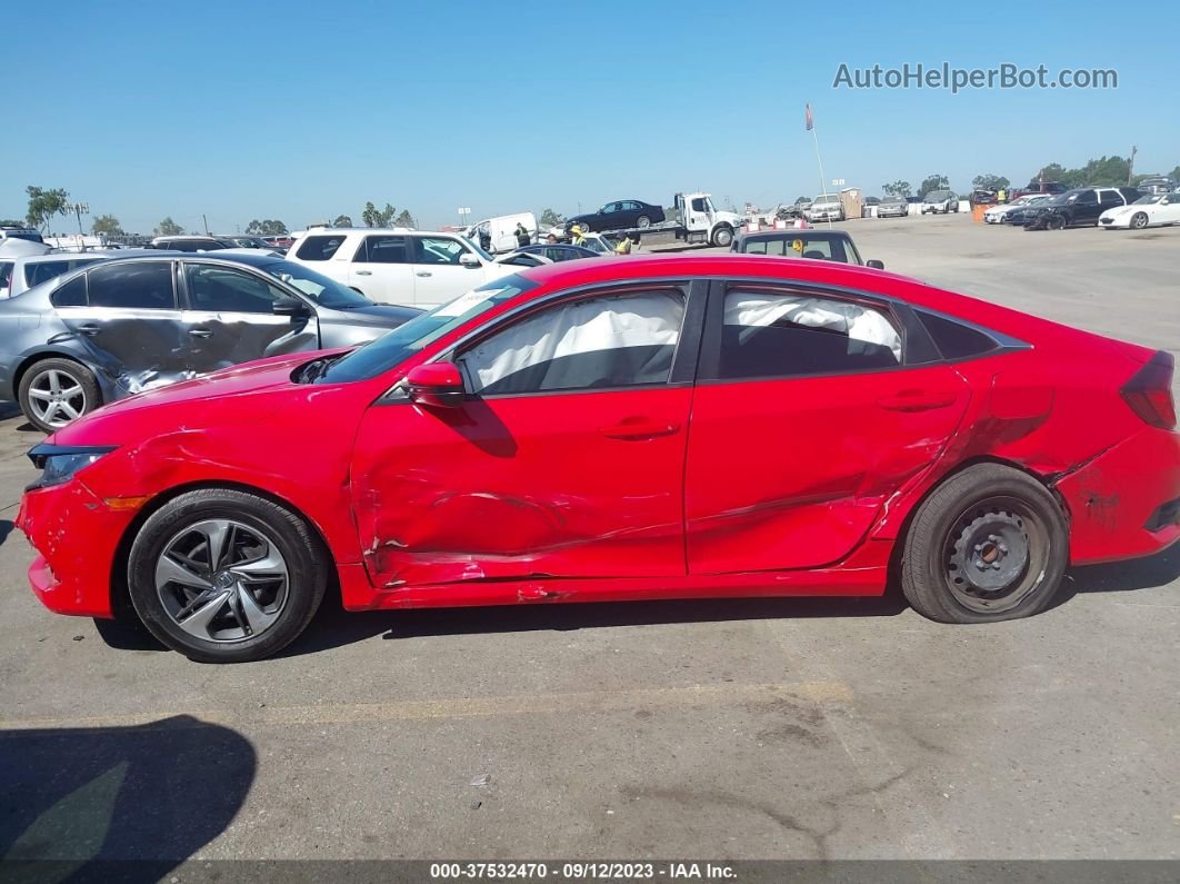 2020 Honda Civic Sedan Lx Red vin: 2HGFC2F61LH552195