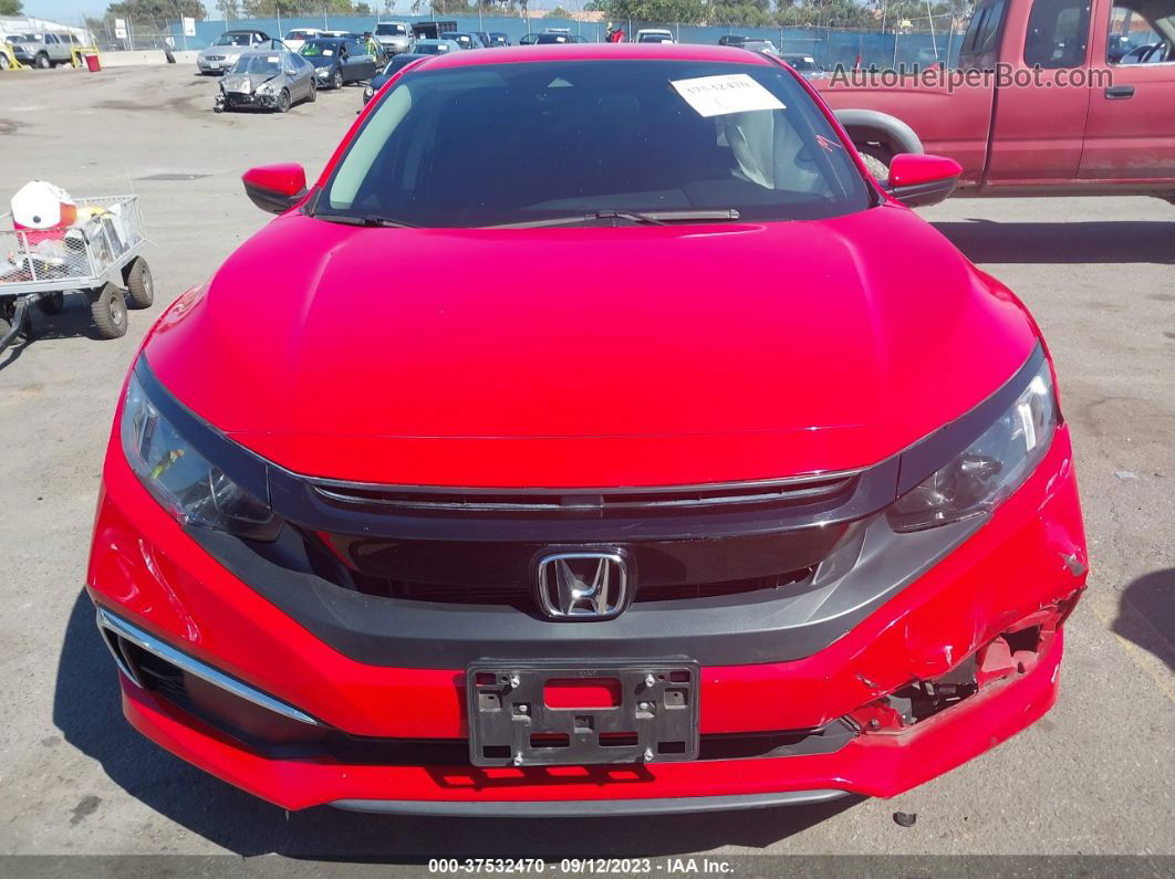 2020 Honda Civic Sedan Lx Red vin: 2HGFC2F61LH552195