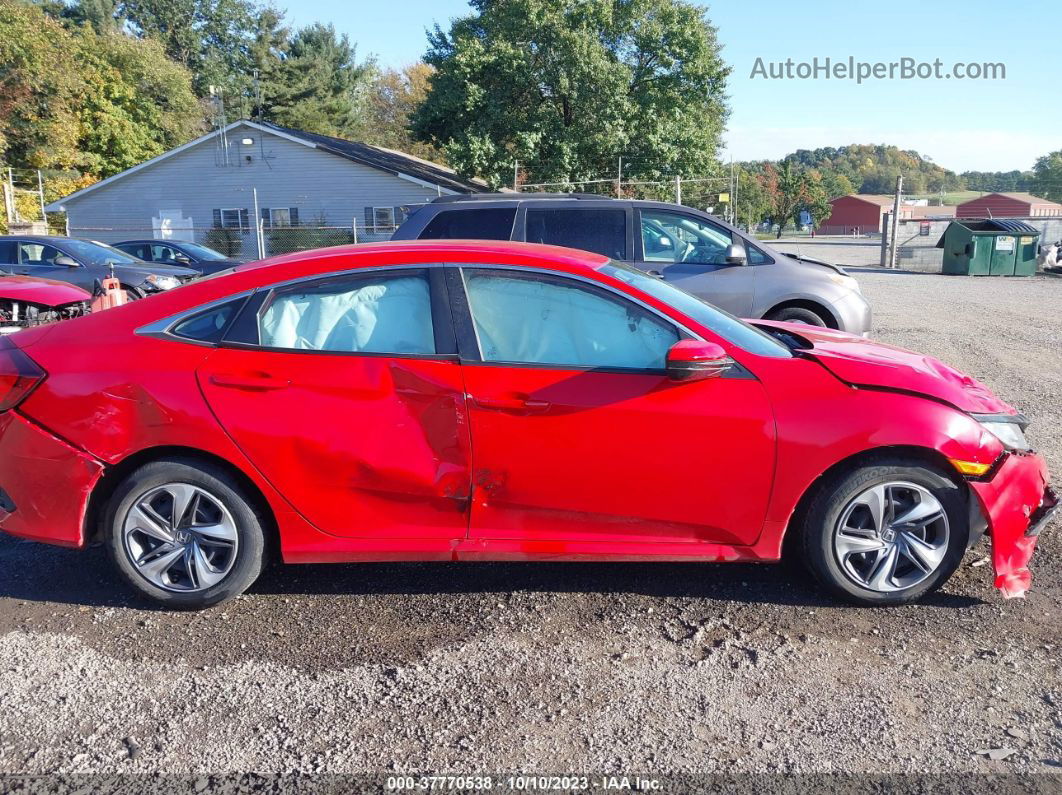 2020 Honda Civic Sedan Lx Red vin: 2HGFC2F61LH567635