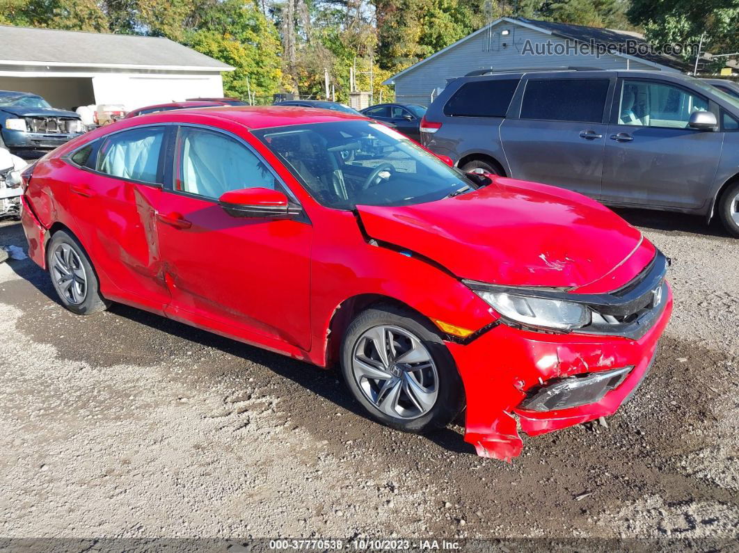 2020 Honda Civic Sedan Lx Red vin: 2HGFC2F61LH567635