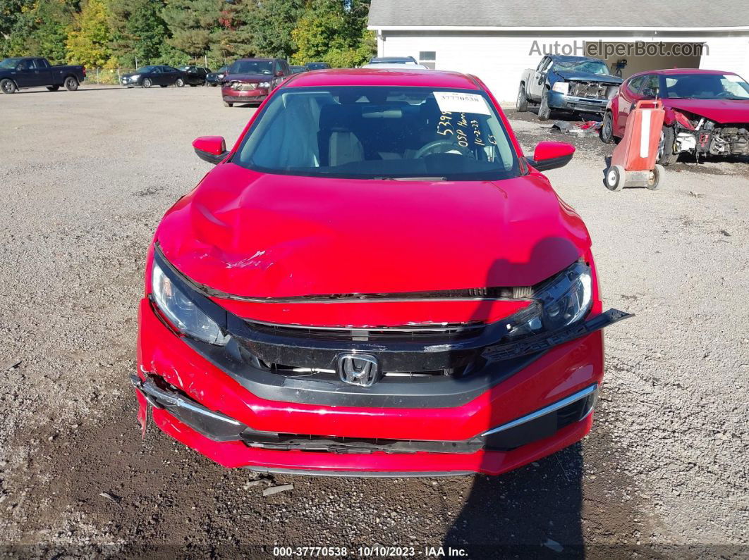 2020 Honda Civic Sedan Lx Red vin: 2HGFC2F61LH567635