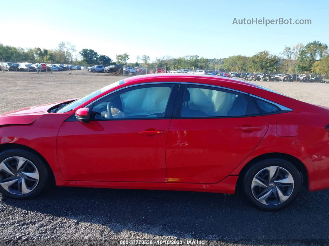 2020 Honda Civic Sedan Lx Red vin: 2HGFC2F61LH567635