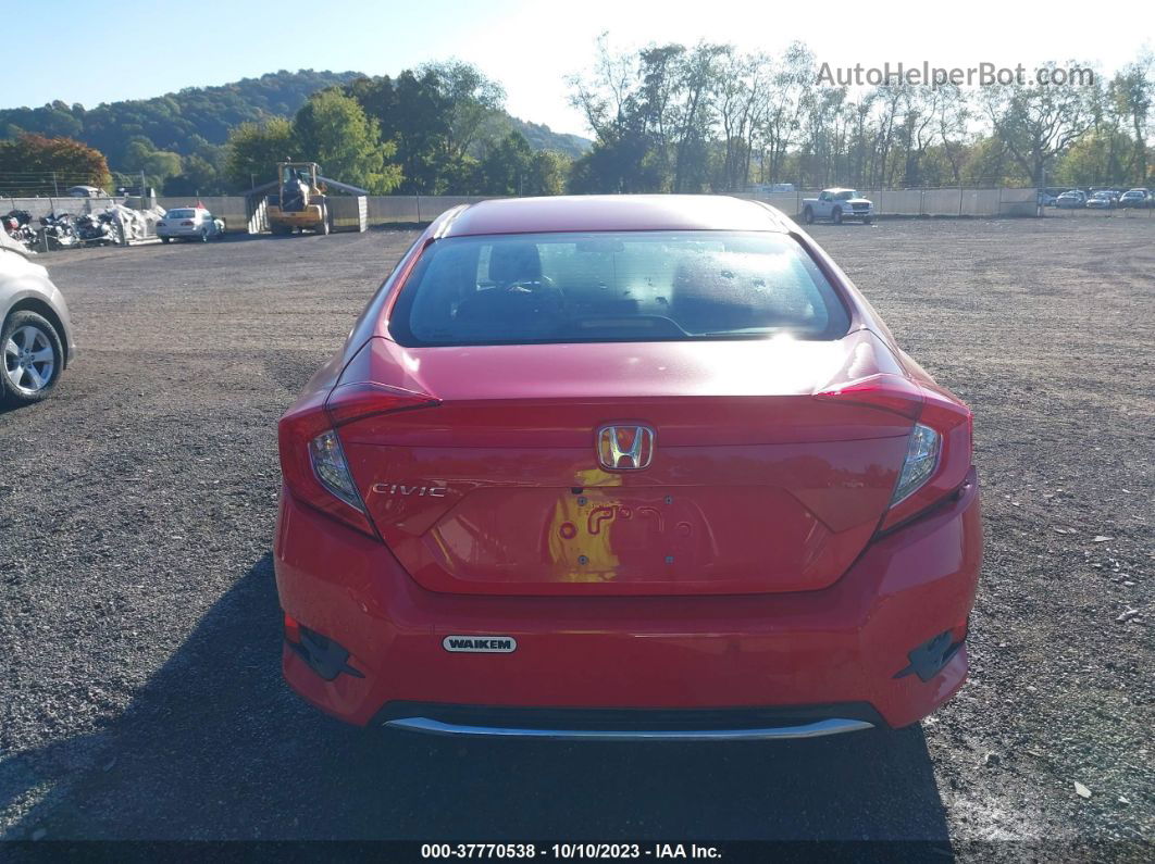 2020 Honda Civic Sedan Lx Red vin: 2HGFC2F61LH567635