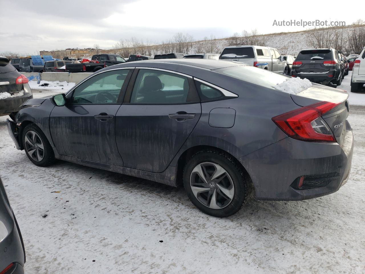 2020 Honda Civic Lx Gray vin: 2HGFC2F61LH574584