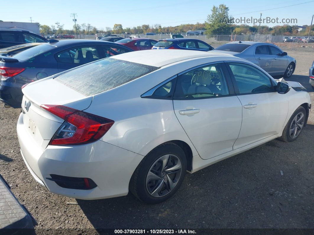 2020 Honda Civic Lx  White vin: 2HGFC2F61LH577968