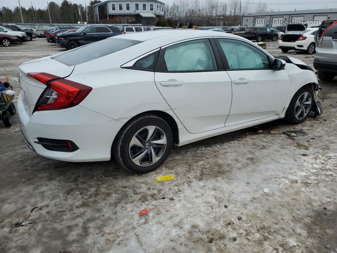 2019 Honda Civic Lx Белый vin: 2HGFC2F62KH537543