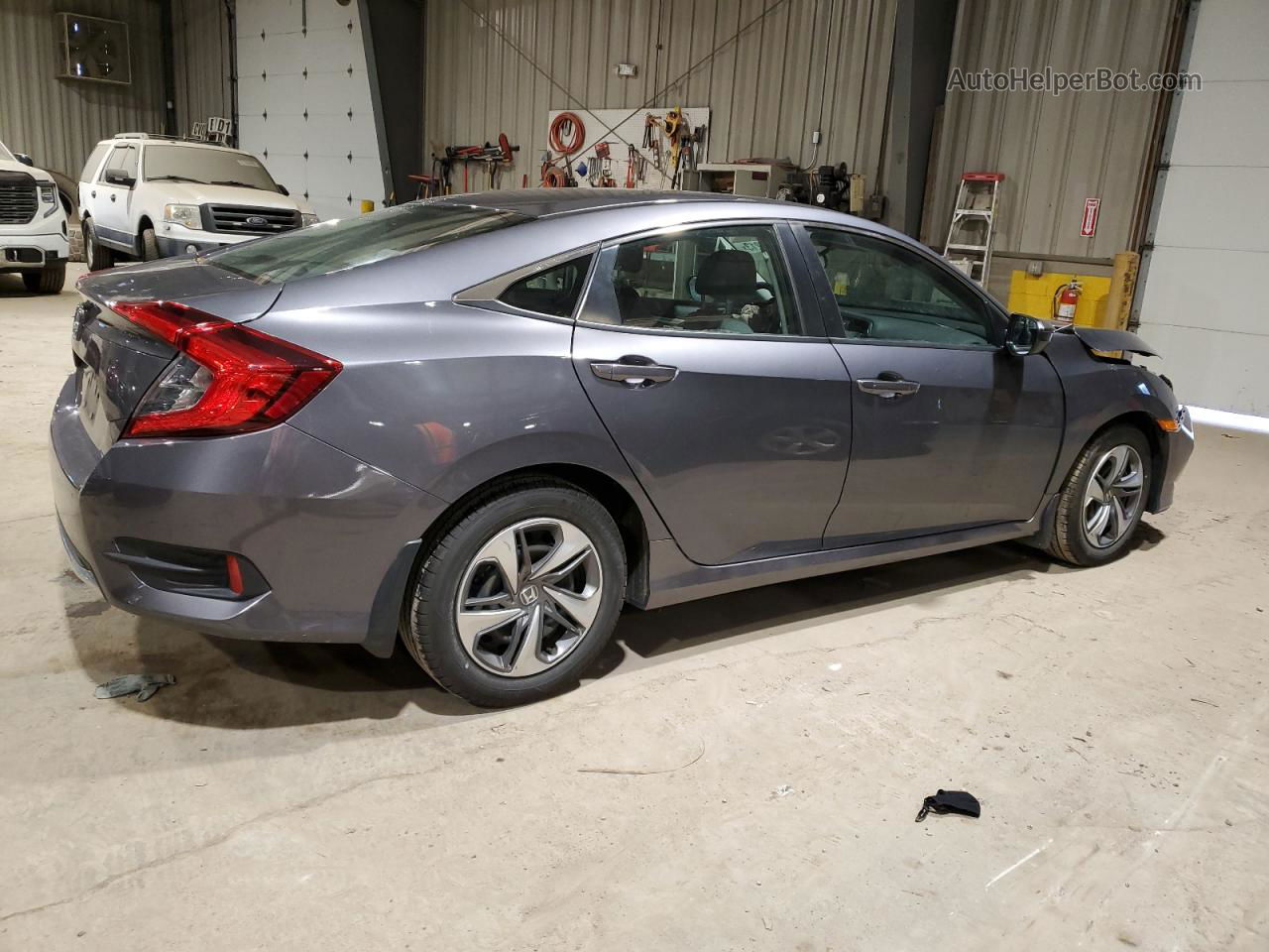 2019 Honda Civic Lx Gray vin: 2HGFC2F62KH541933