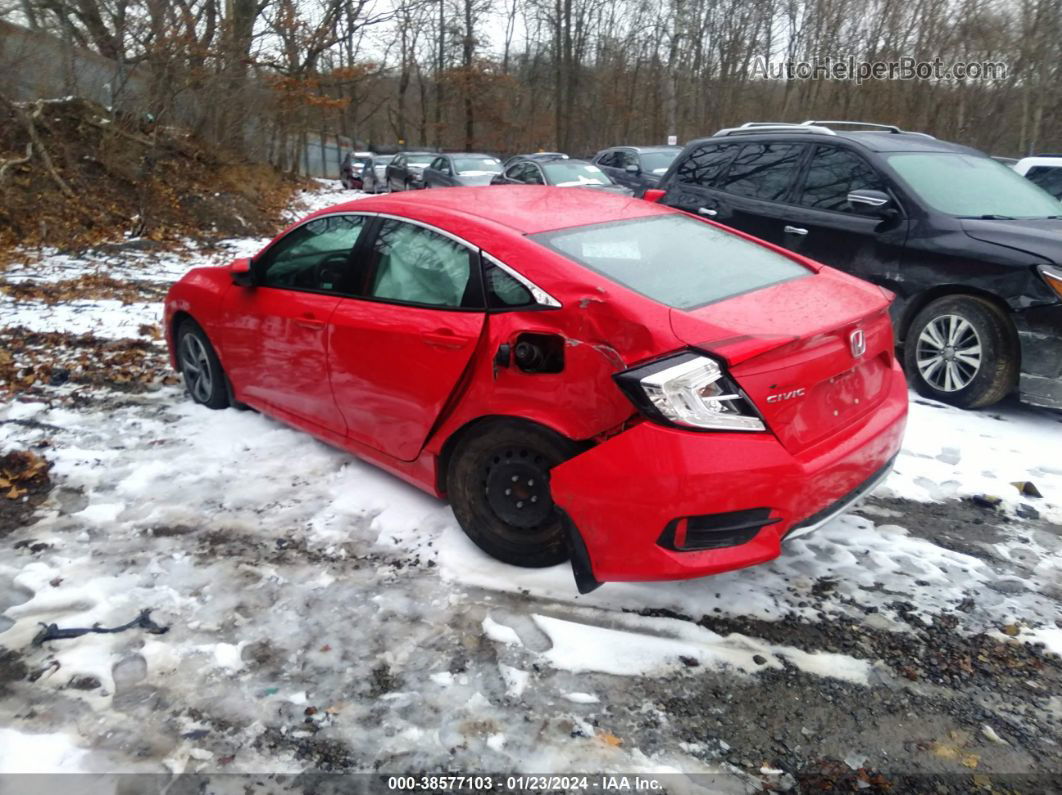 2020 Honda Civic Lx Red vin: 2HGFC2F62LH506570