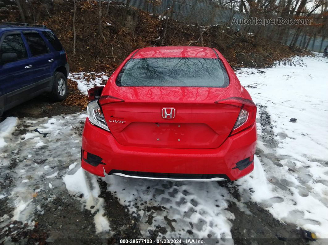 2020 Honda Civic Lx Red vin: 2HGFC2F62LH506570