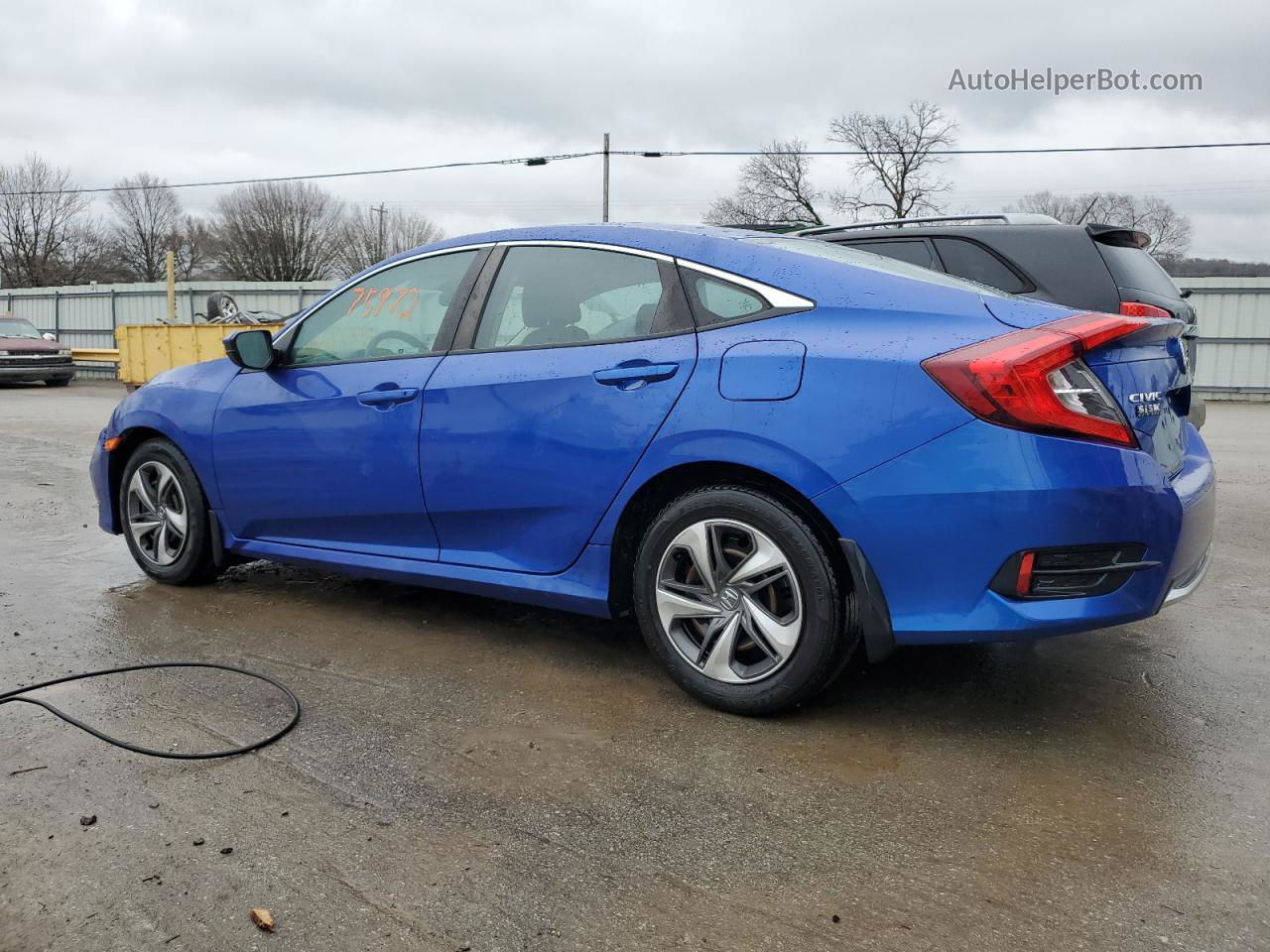 2020 Honda Civic Lx Blue vin: 2HGFC2F62LH542095