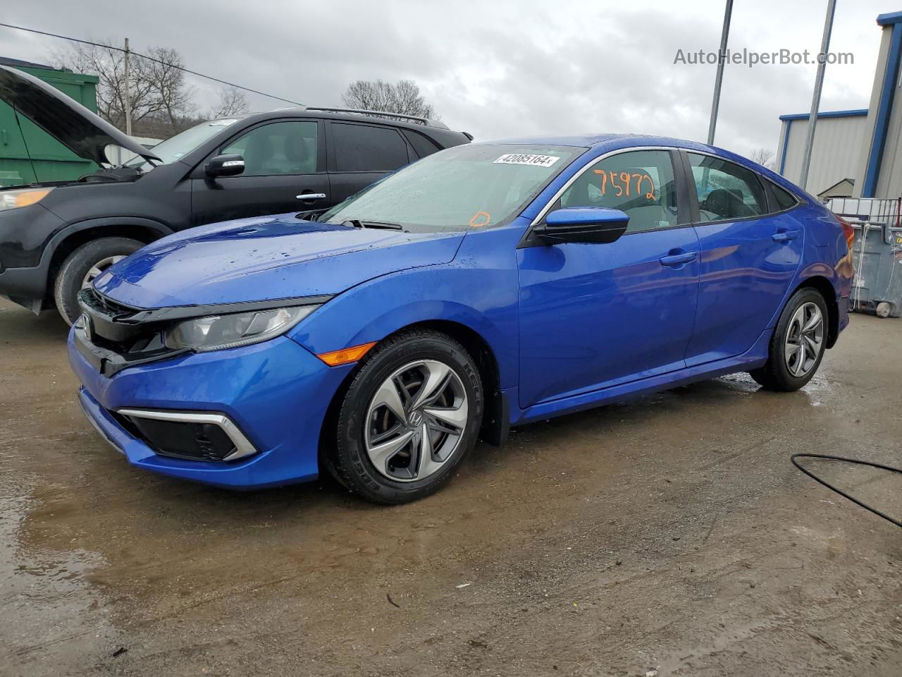 2020 Honda Civic Lx Blue vin: 2HGFC2F62LH542095