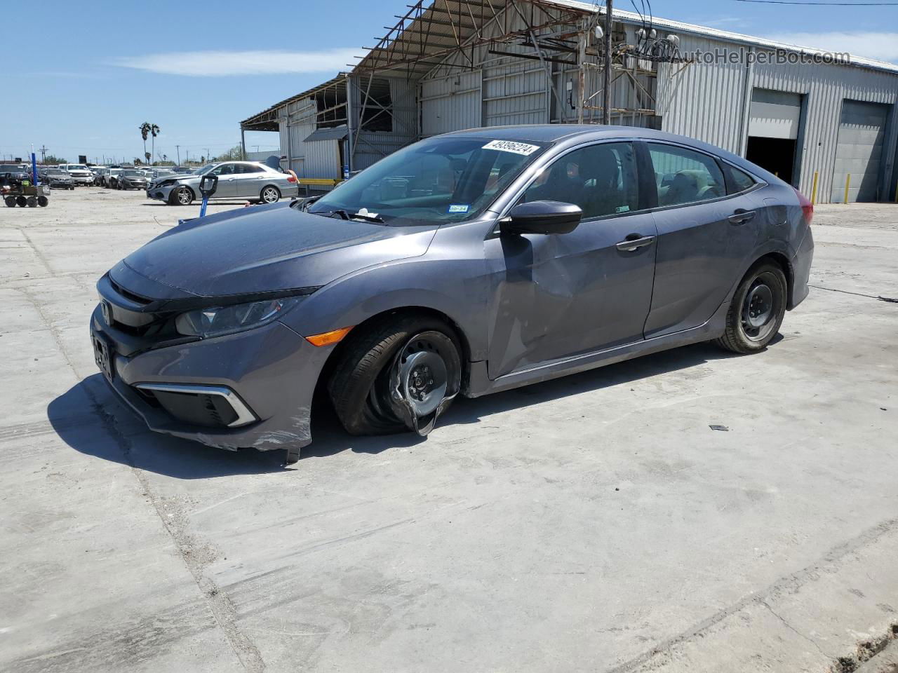 2020 Honda Civic Lx Blue vin: 2HGFC2F62LH557454