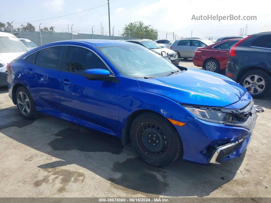 2019 Honda Civic Lx Blue vin: 2HGFC2F63KH506835