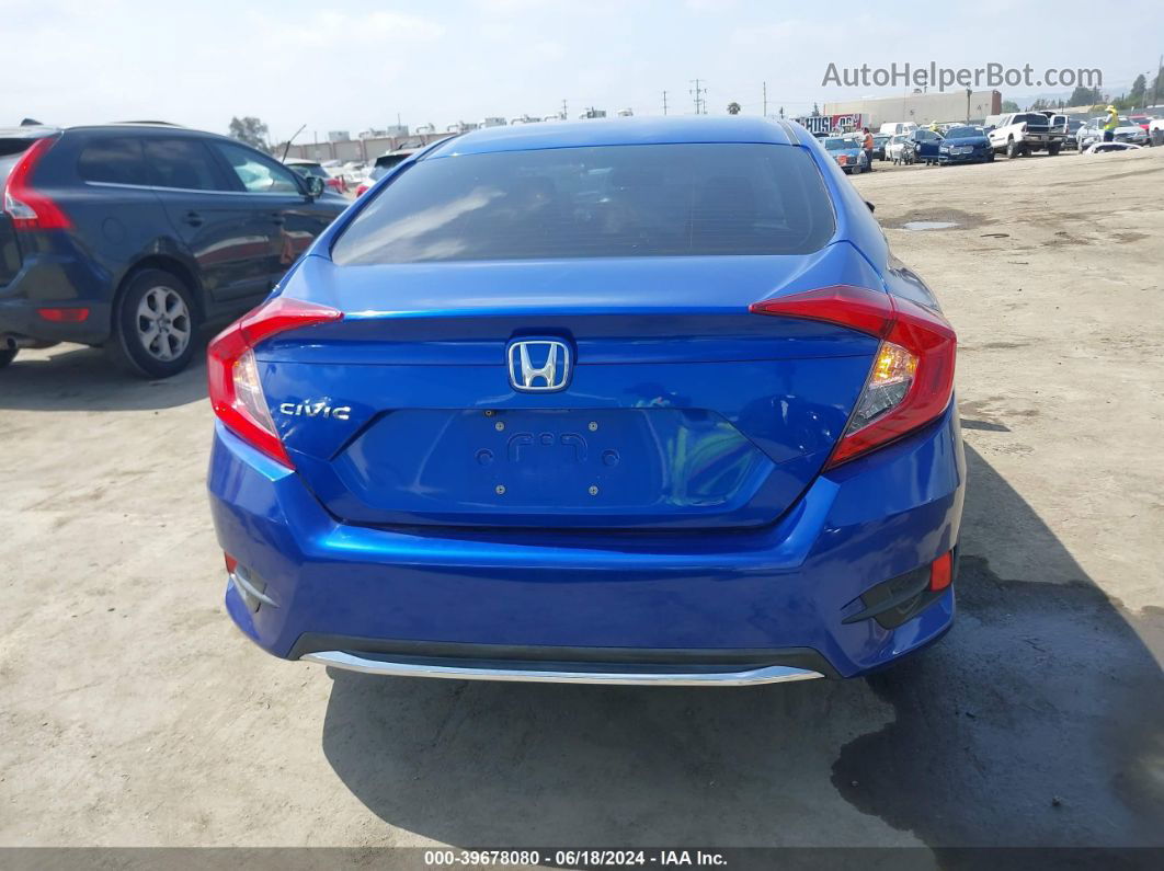 2019 Honda Civic Lx Синий vin: 2HGFC2F63KH506835